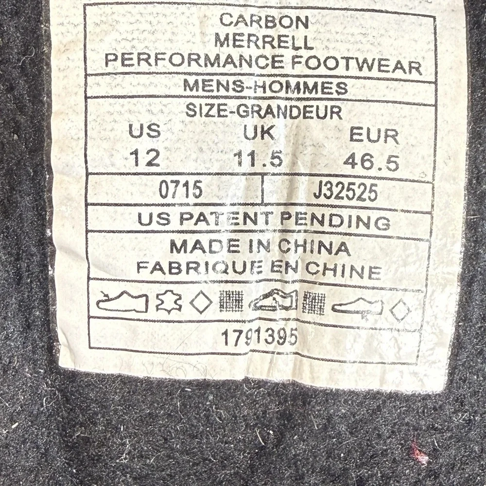 Merrell carbon performance